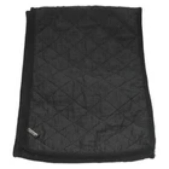 CHANEL Matelasse Scarf Wool Black CC Auth 133729 - Picture 1 of 15